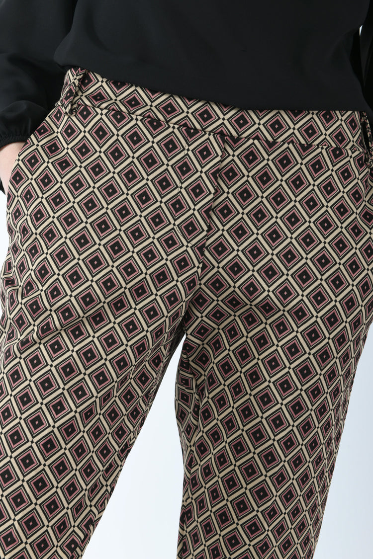Pantaloni a stampa geometrica