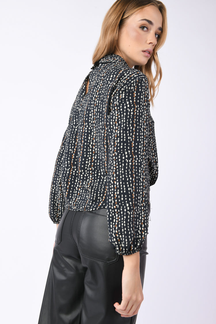 Camicia a stampa chicco di riso