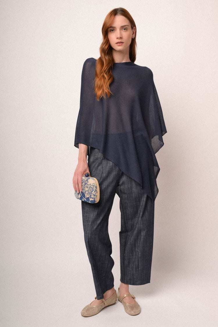 Pantaloni baggy corti denim