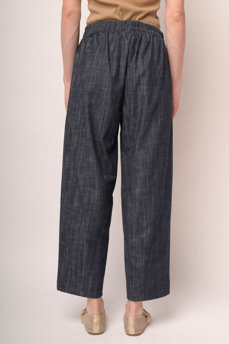Pantaloni baggy corti denim