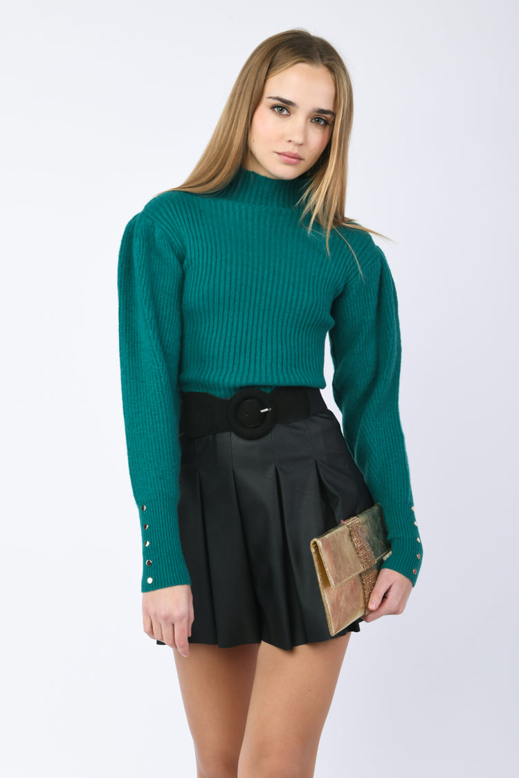 Lupetto con maniche a palloncino