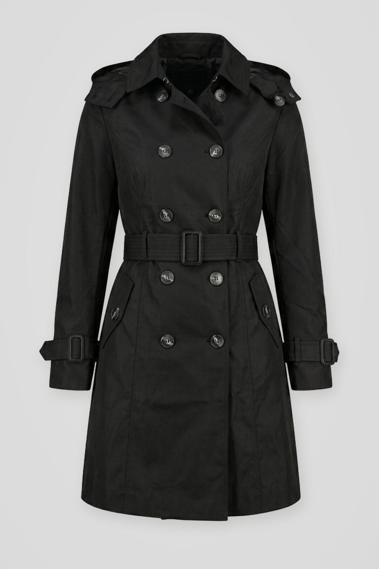 Trench basic doppiopetto con cintura