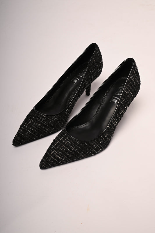 Décolleté in tweed lurex