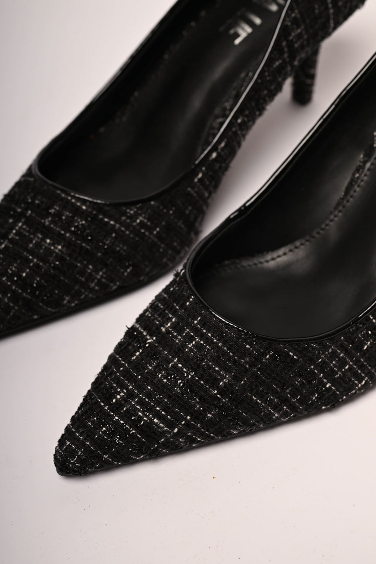 Décolleté in tweed lurex