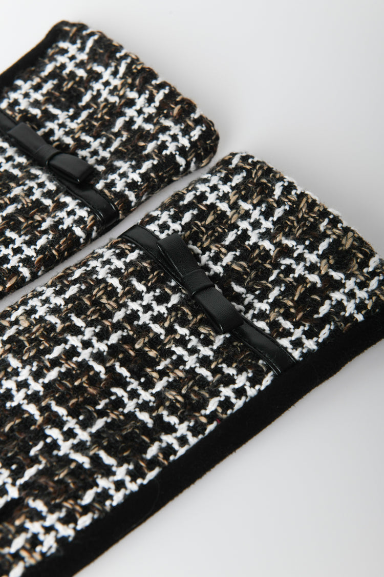 Guanti a motivo check