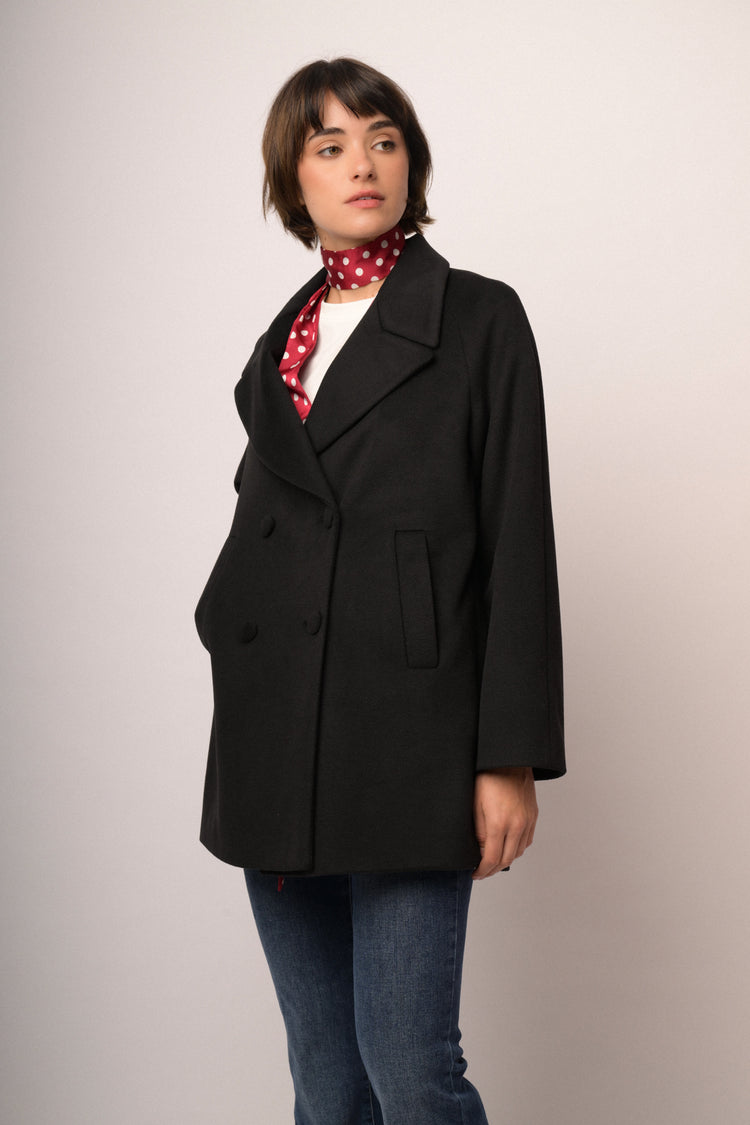 Cappotto doppio petto corto