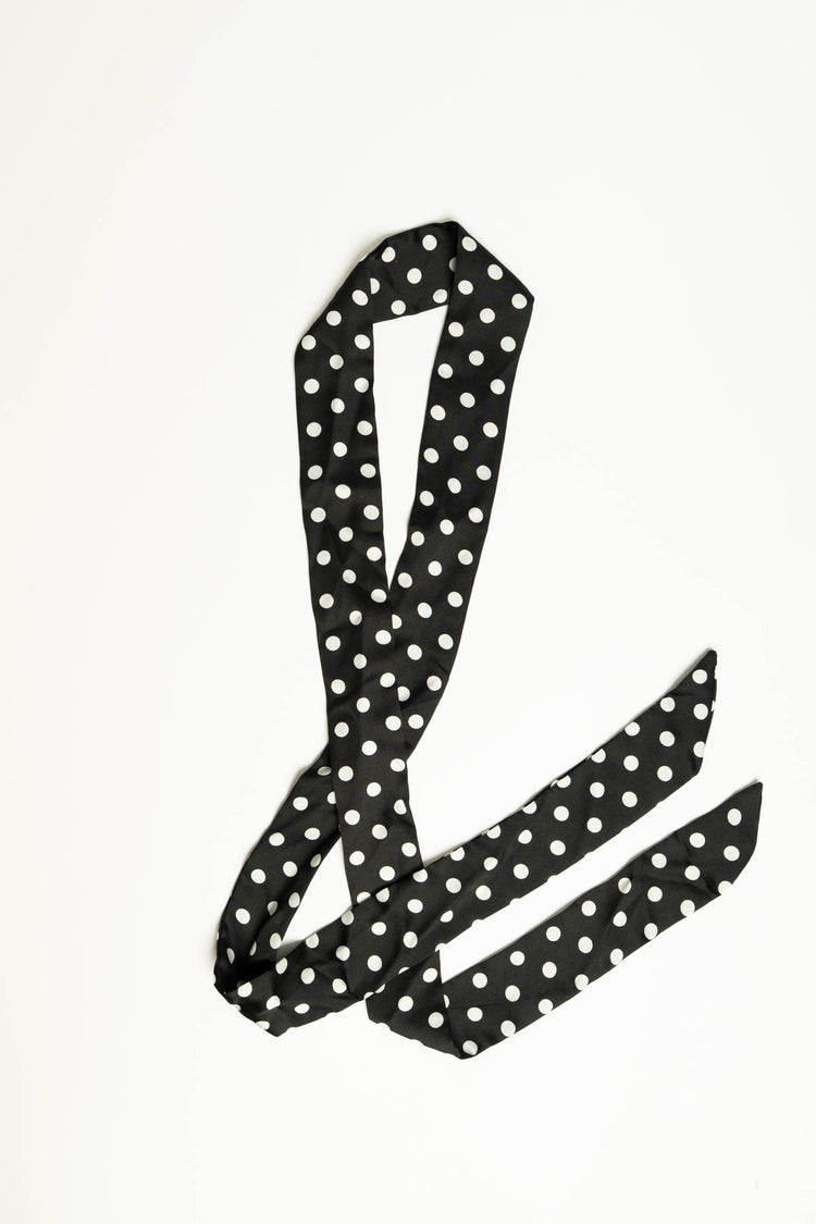 Foulard cravatta pois