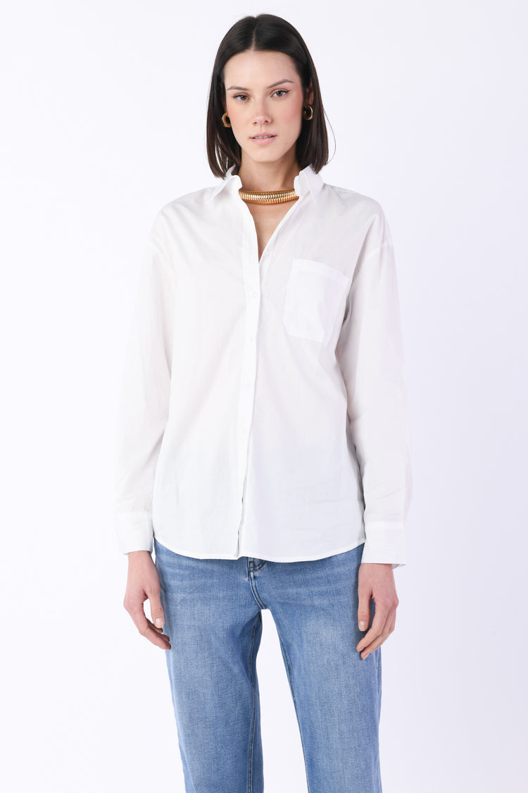 Camicia oversize in cotone