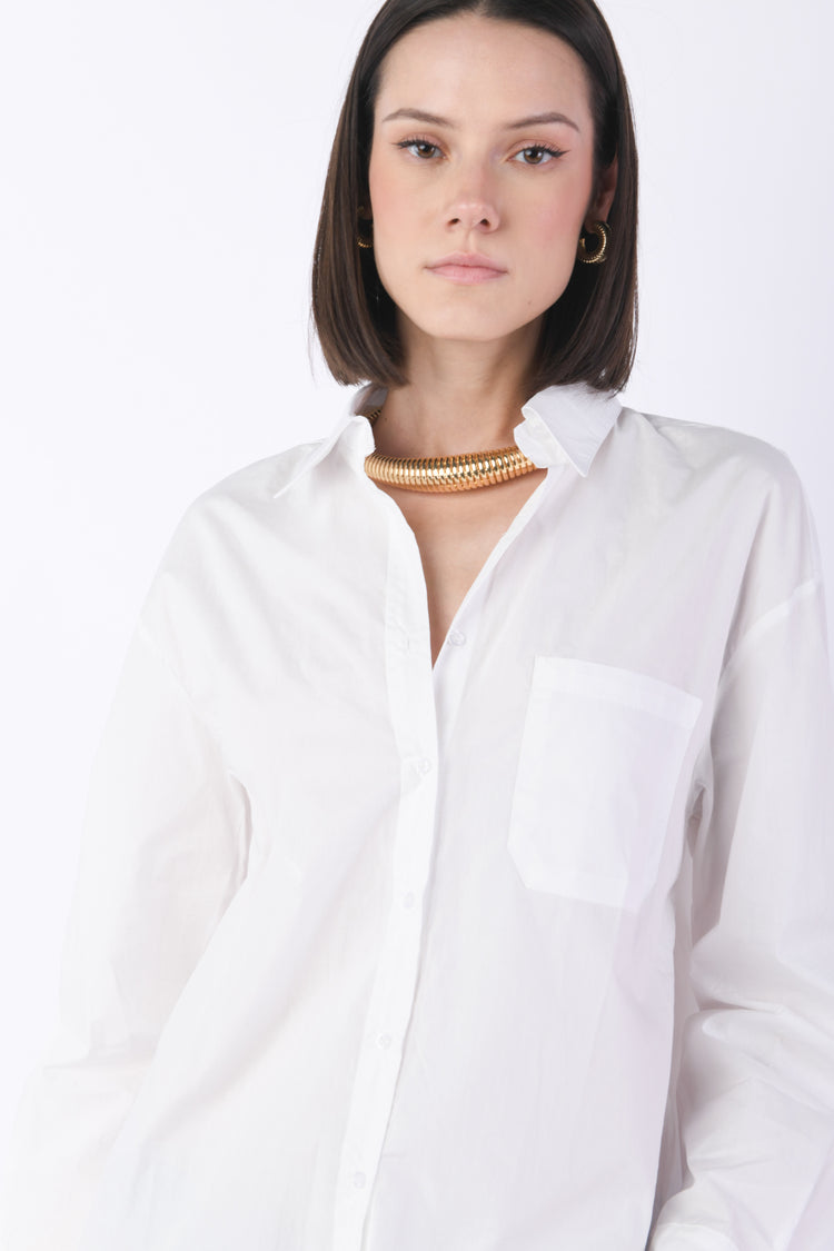 Camicia oversize in cotone