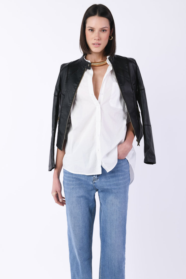 Camicia oversize in cotone