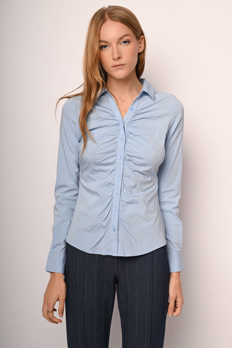 Camicia con arricciatura