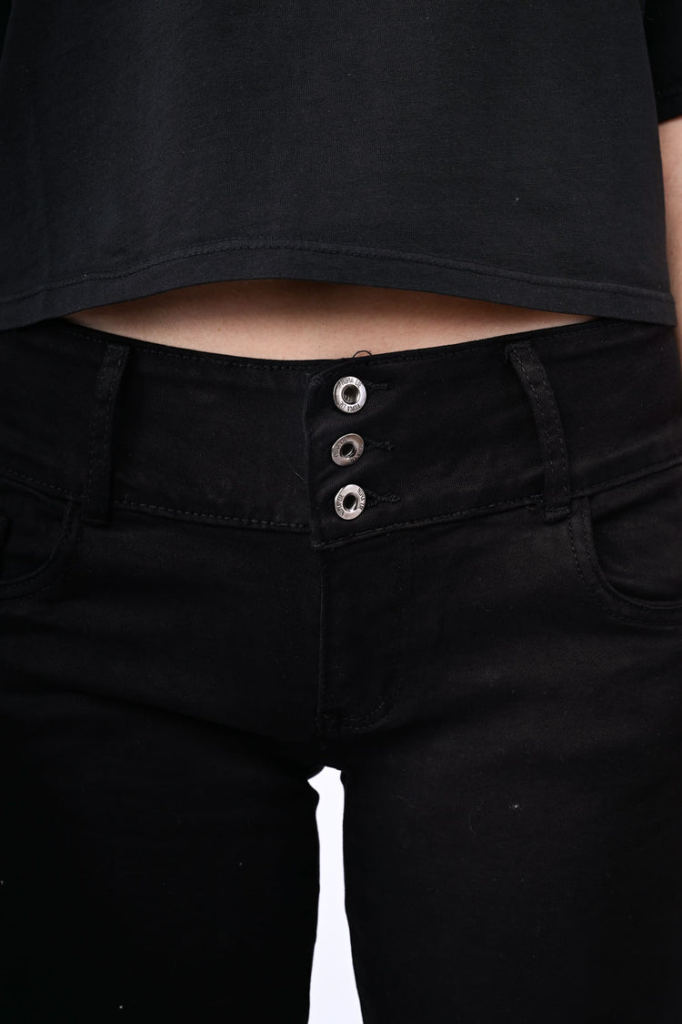 Jeans con cristalli allorlo