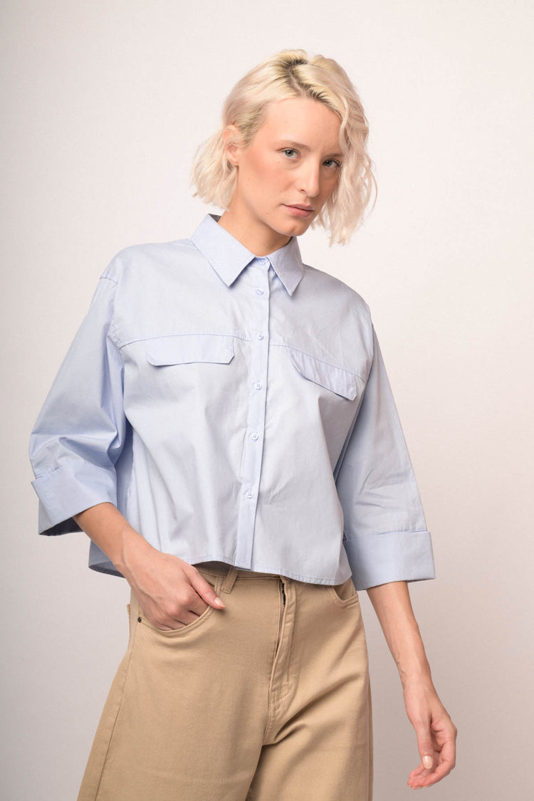 Camicia over con taschino