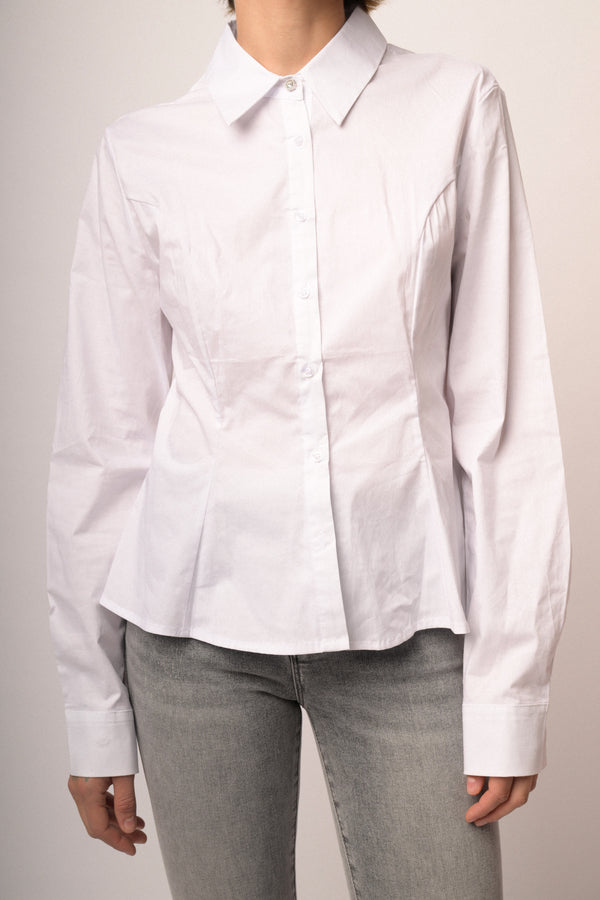 Camicia con bottone strass