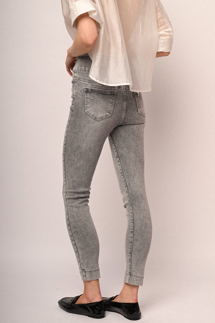 Jeans skinny con strass