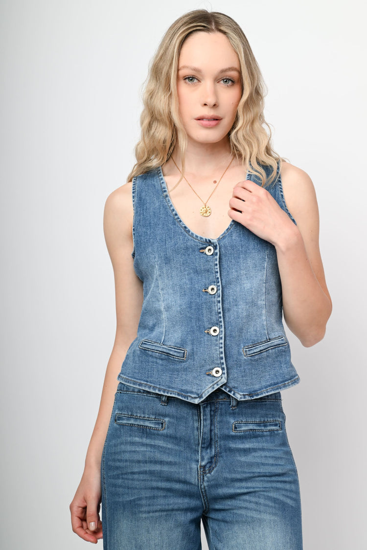 Gilet in denim