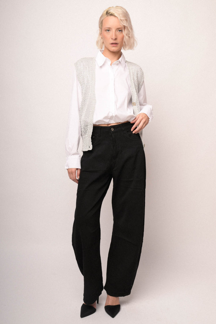 Pantaloni drill mom