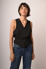 Top incrocio con laccio