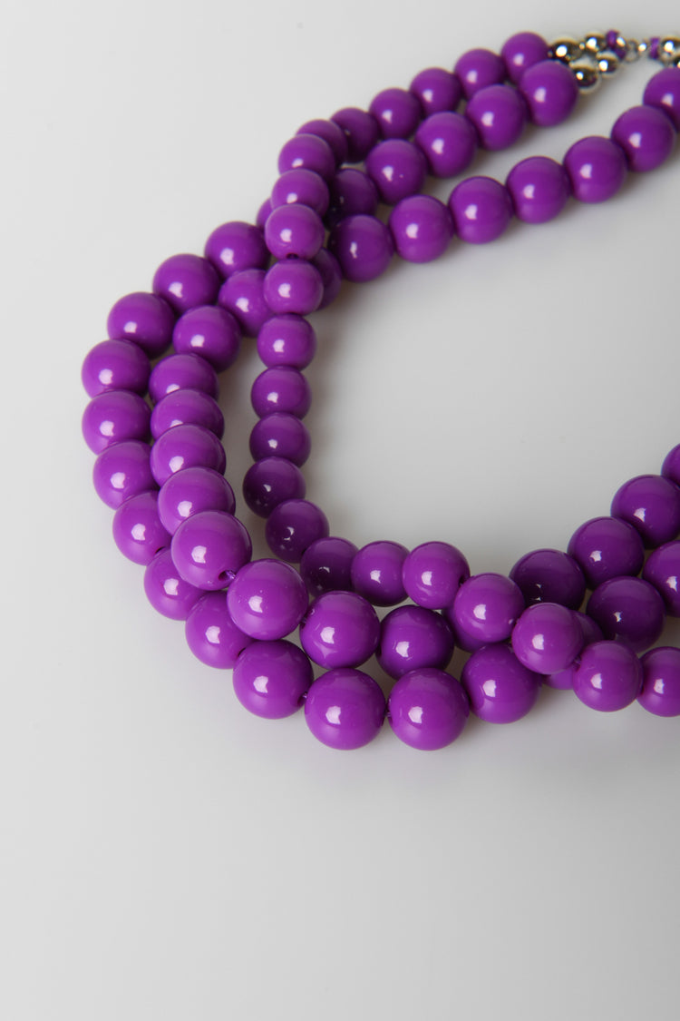 Collana multifili con perle