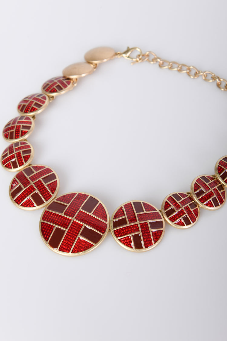 Seti collana + orecchini smaltati