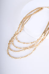 Collana multifili con perline