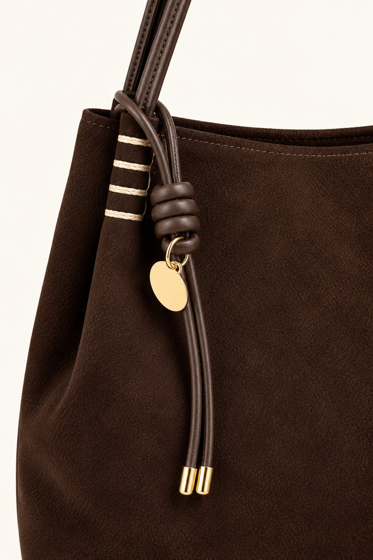 Borsa a secchiello velour