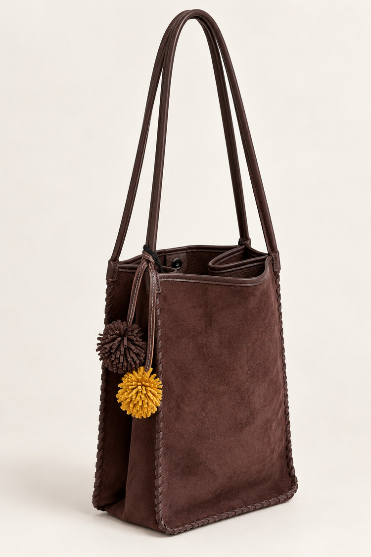Borsa a spalla con portachiavi