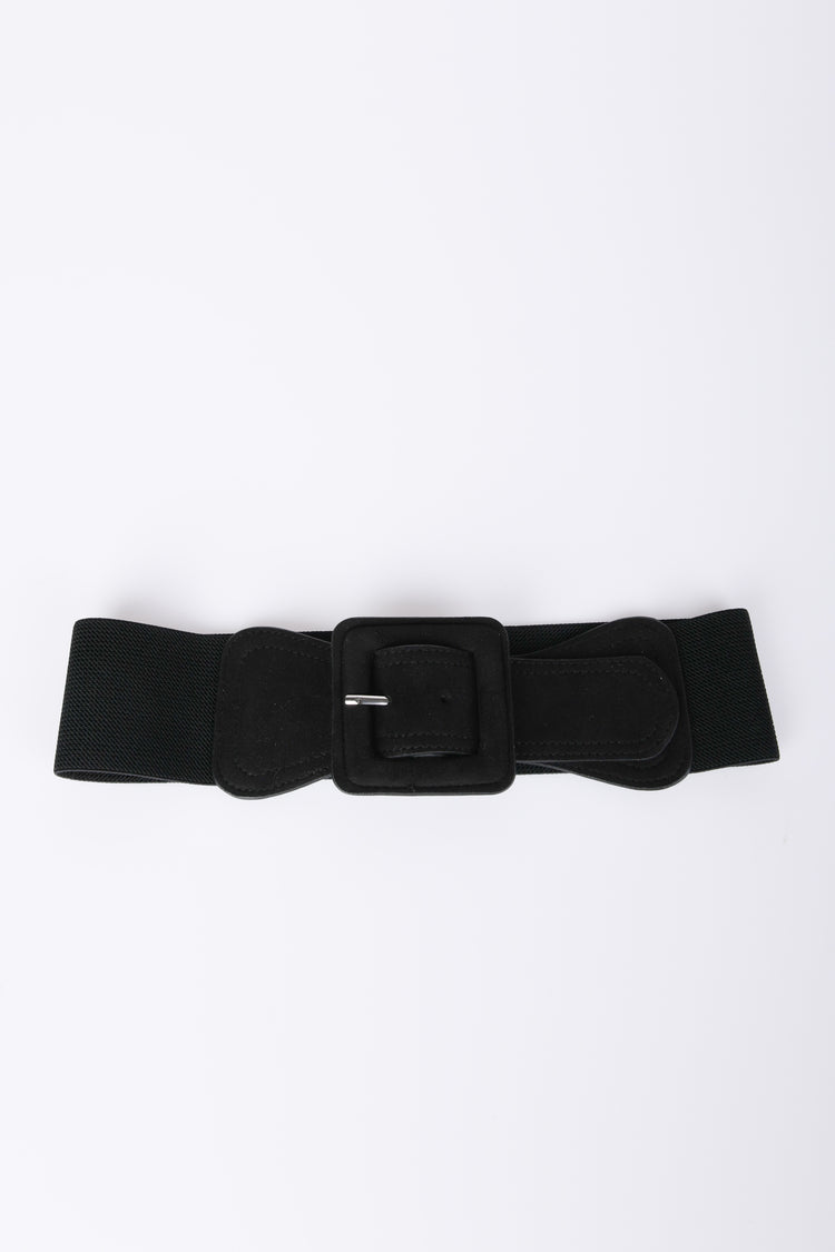 Cintura elasticizzata in faux suede