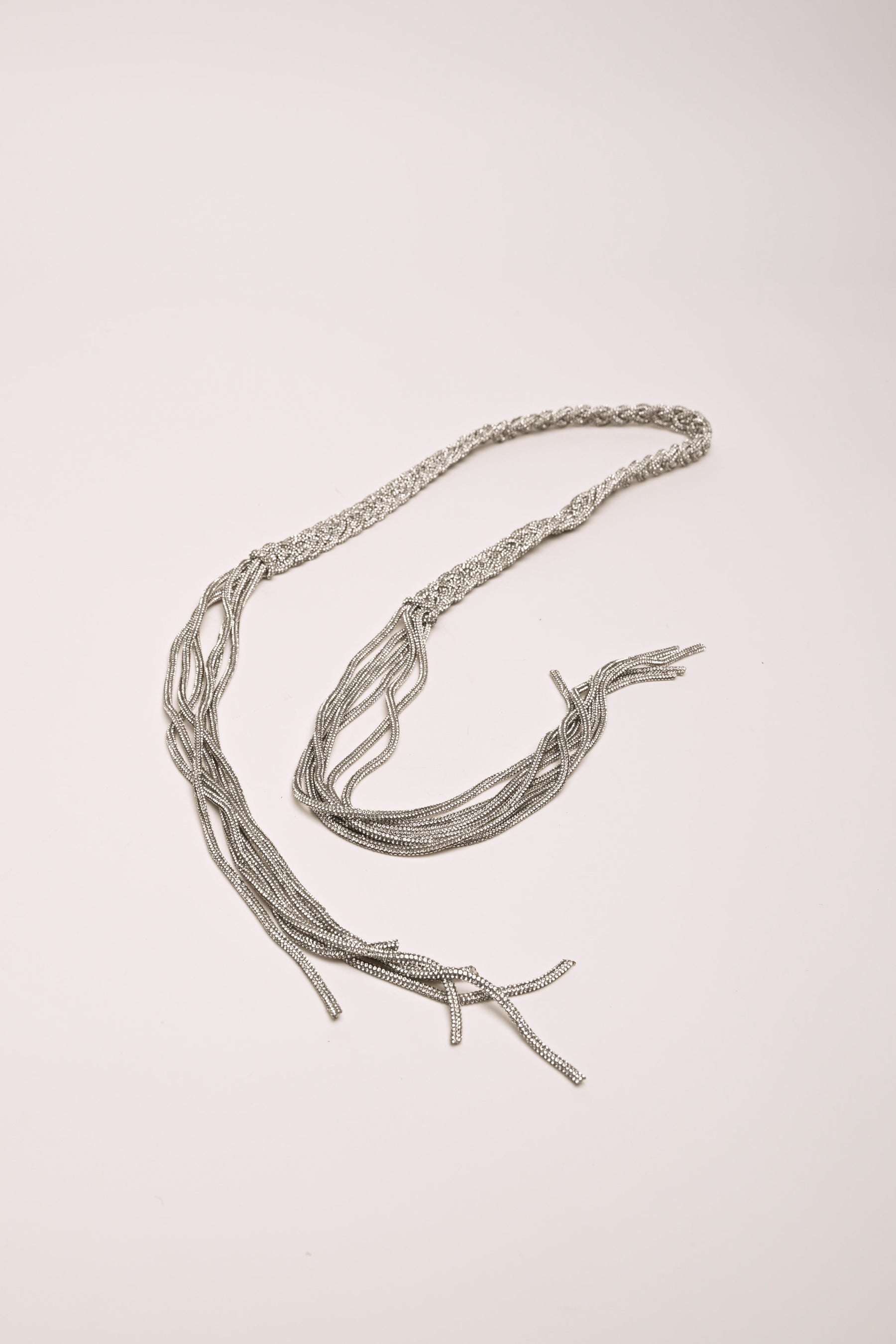 Fusciacca a treccia con strass