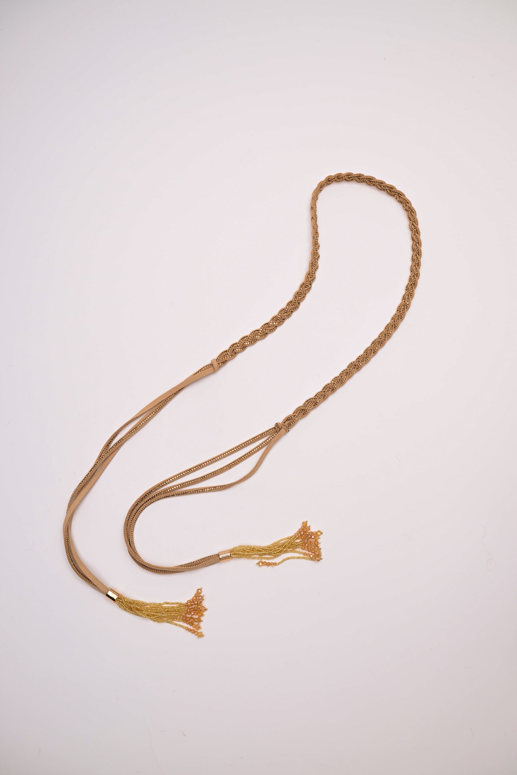 Fusciacca intreccio scamosciato strass