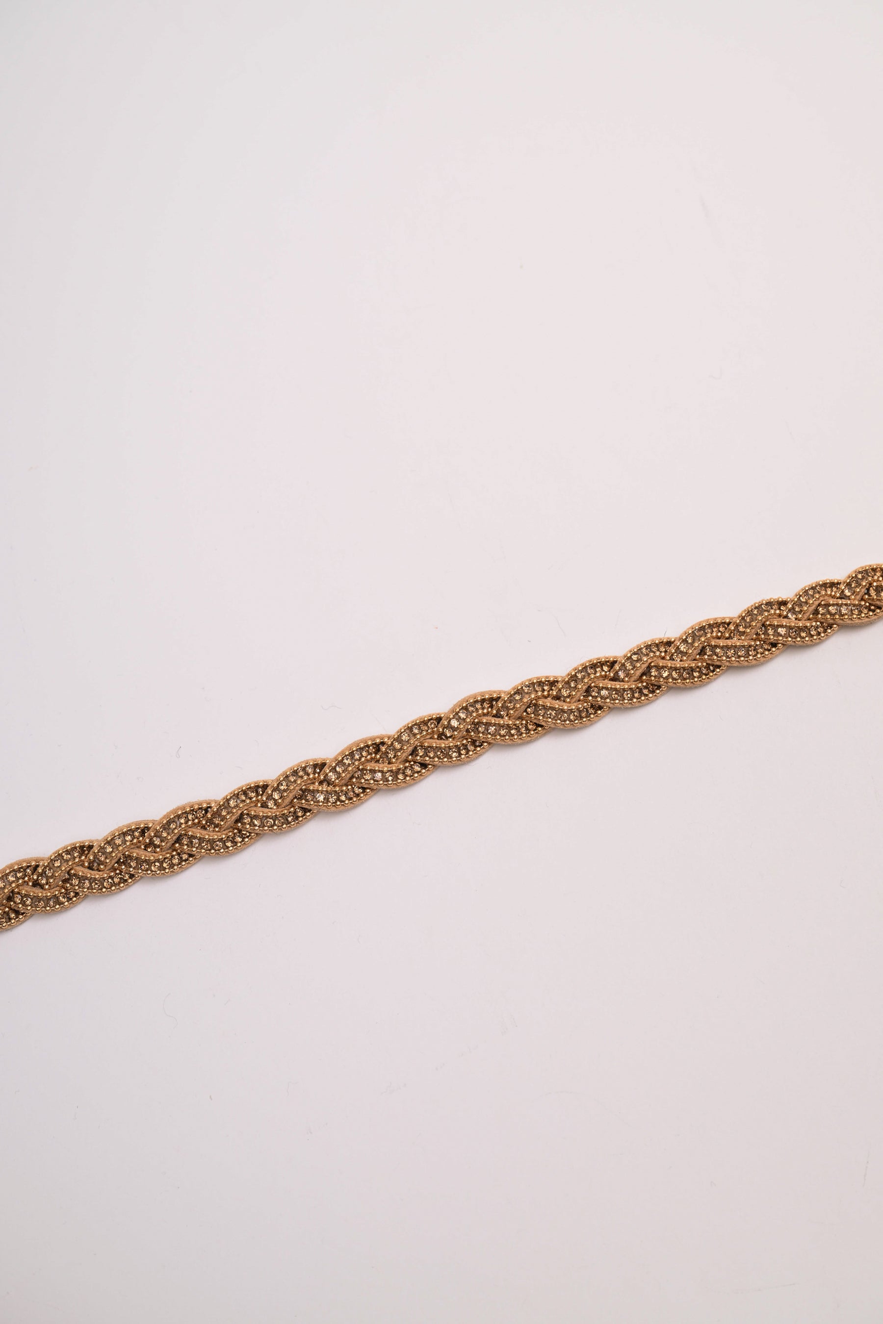 Fusciacca intreccio scamosciato strass