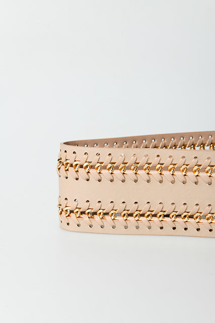 Cintura a fascia con catenelle