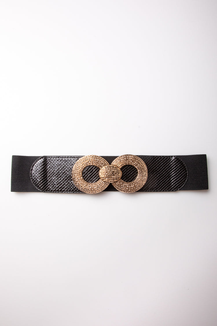 Cintura elastica con doppia fibbia