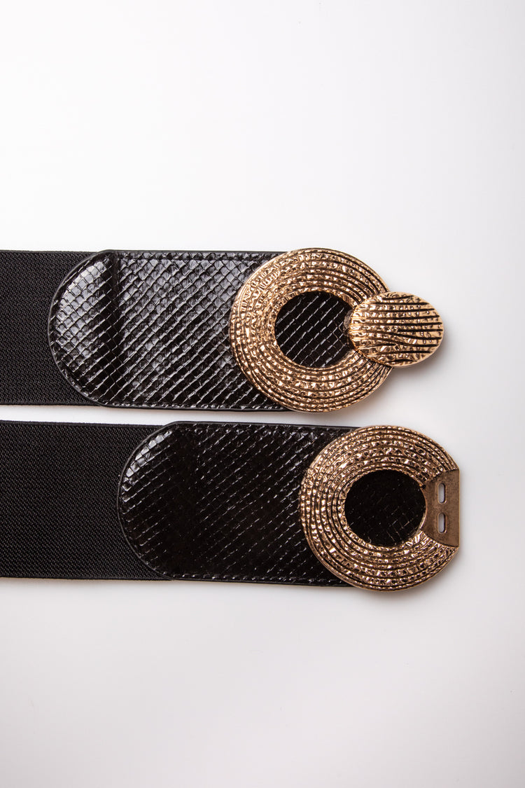 Cintura elastica con doppia fibbia