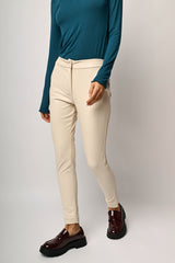 Pantaloni slim-fit in similpelle