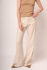 Pantaloni palazzo misto lino