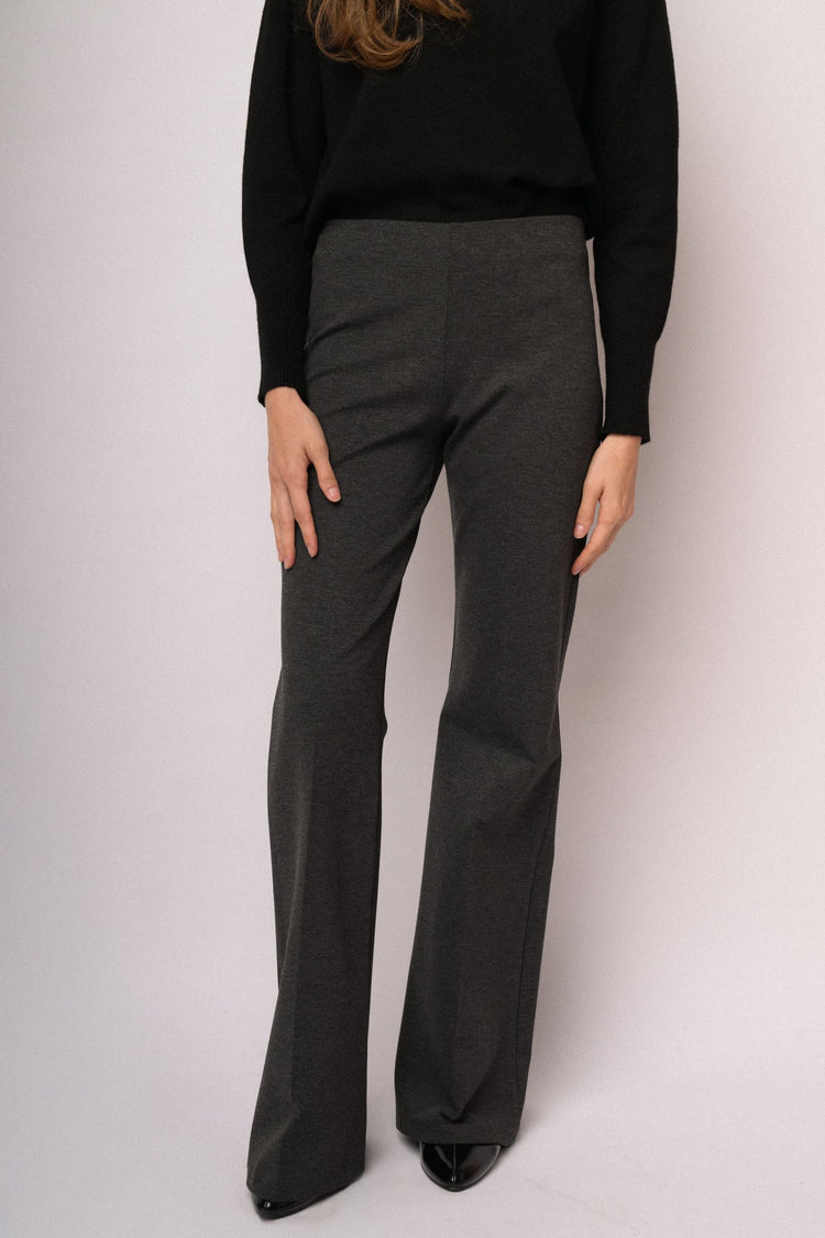 Leggings flare grigi antracite