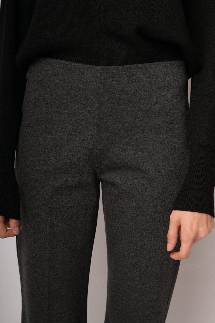Leggings flare grigi antracite