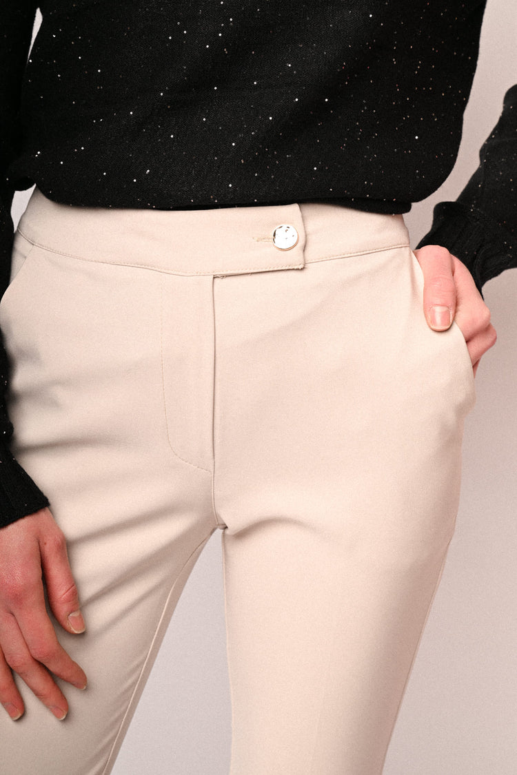 Pantaloni slim-fit con risvolto
