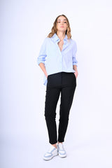 Pantaloni baggy con risvolto