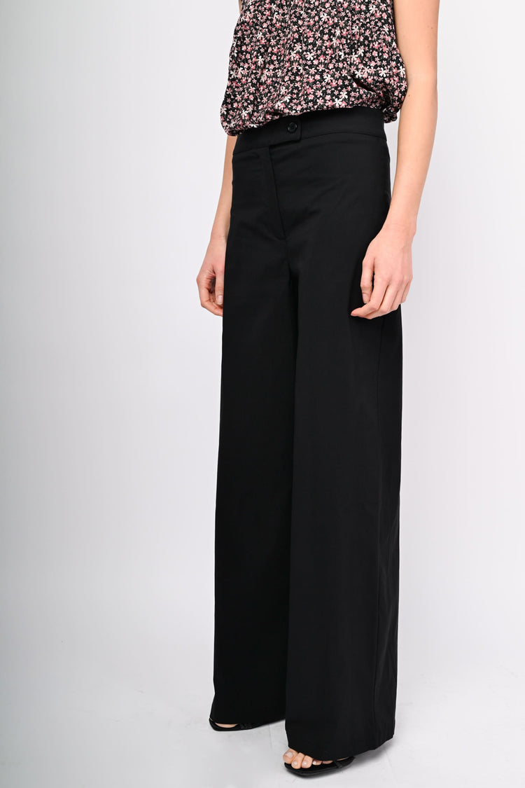 Pantaloni palazzo misto viscosa