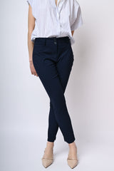 Pantaloni slim-fit misto viscosa