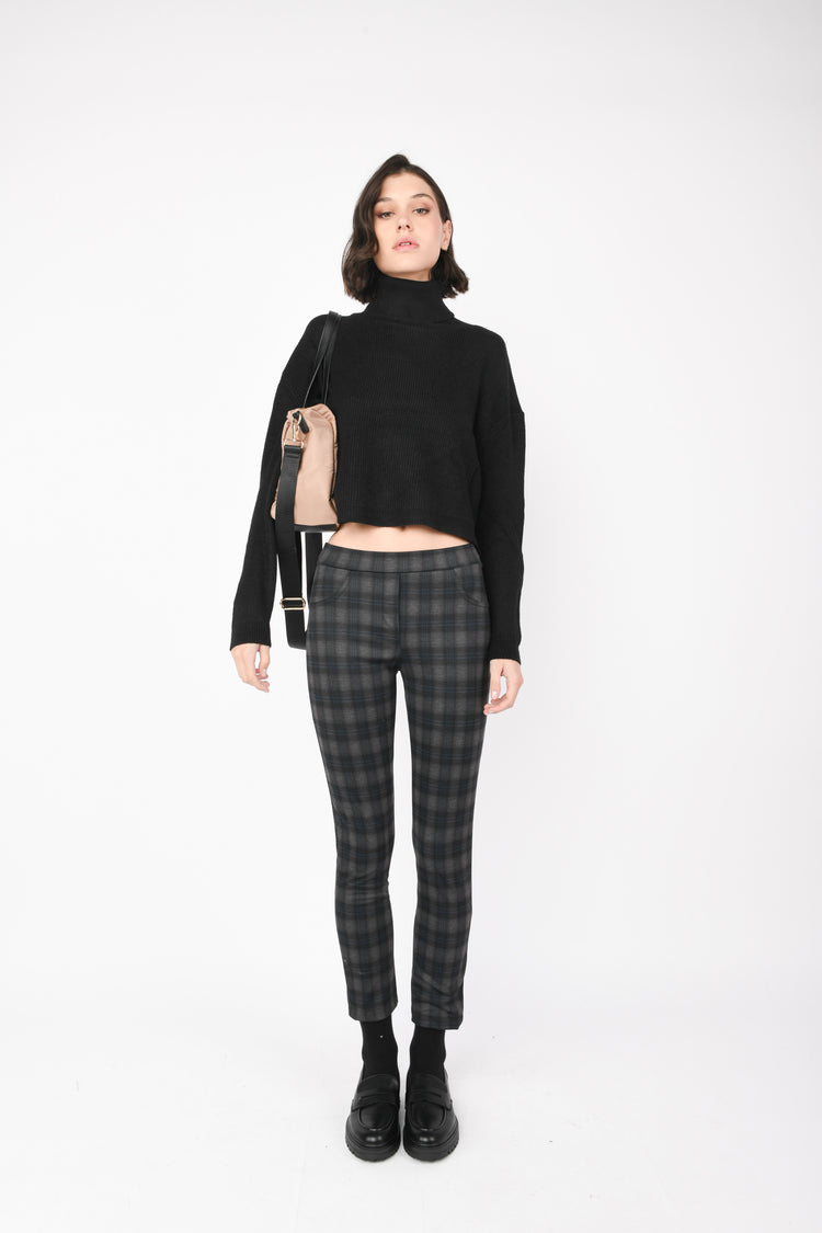 Leggings a motivo check