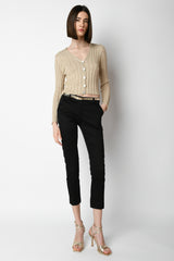 Pantaloni slim-fit con cintura