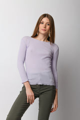 Top in cotone a costine