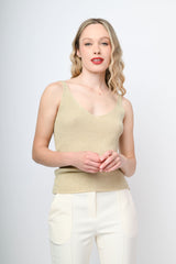 Top in maglia lurex