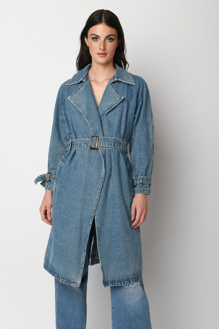 Trench in denim