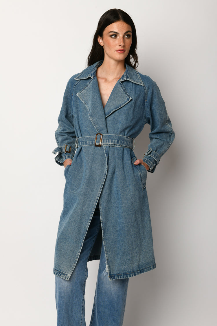 Trench in denim