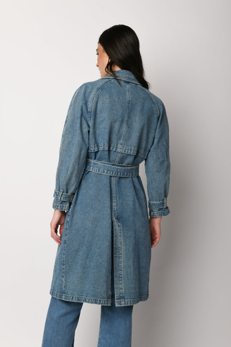 Trench in denim