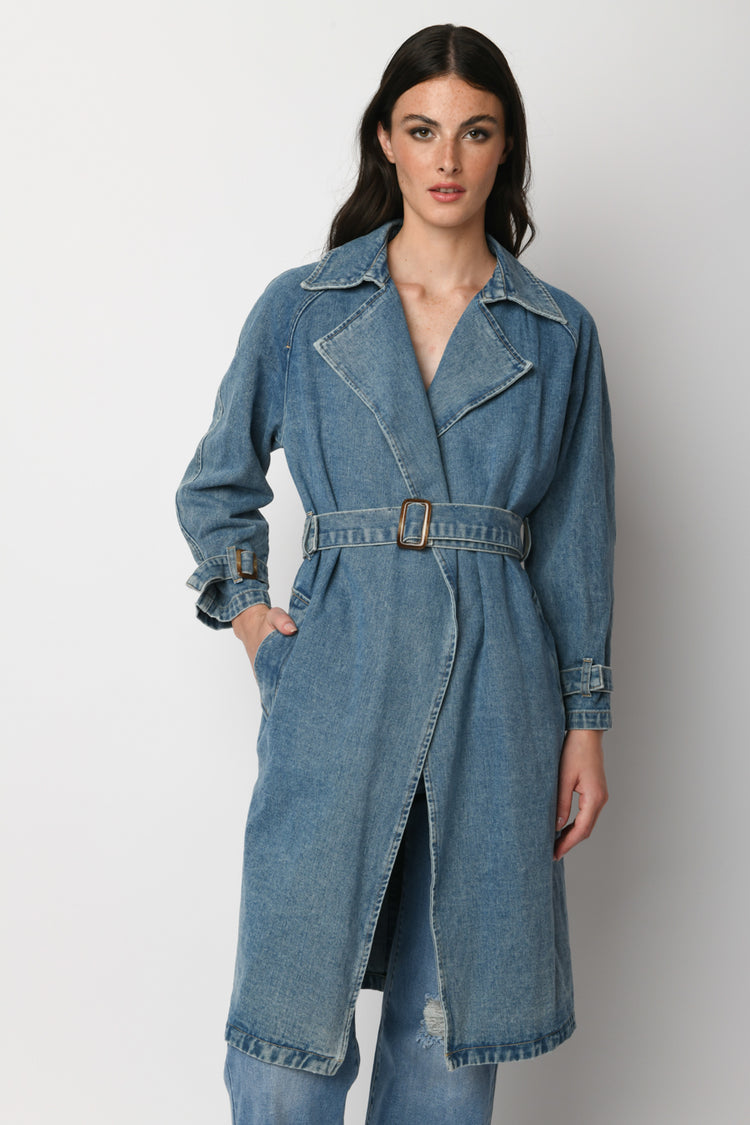 Trench in denim